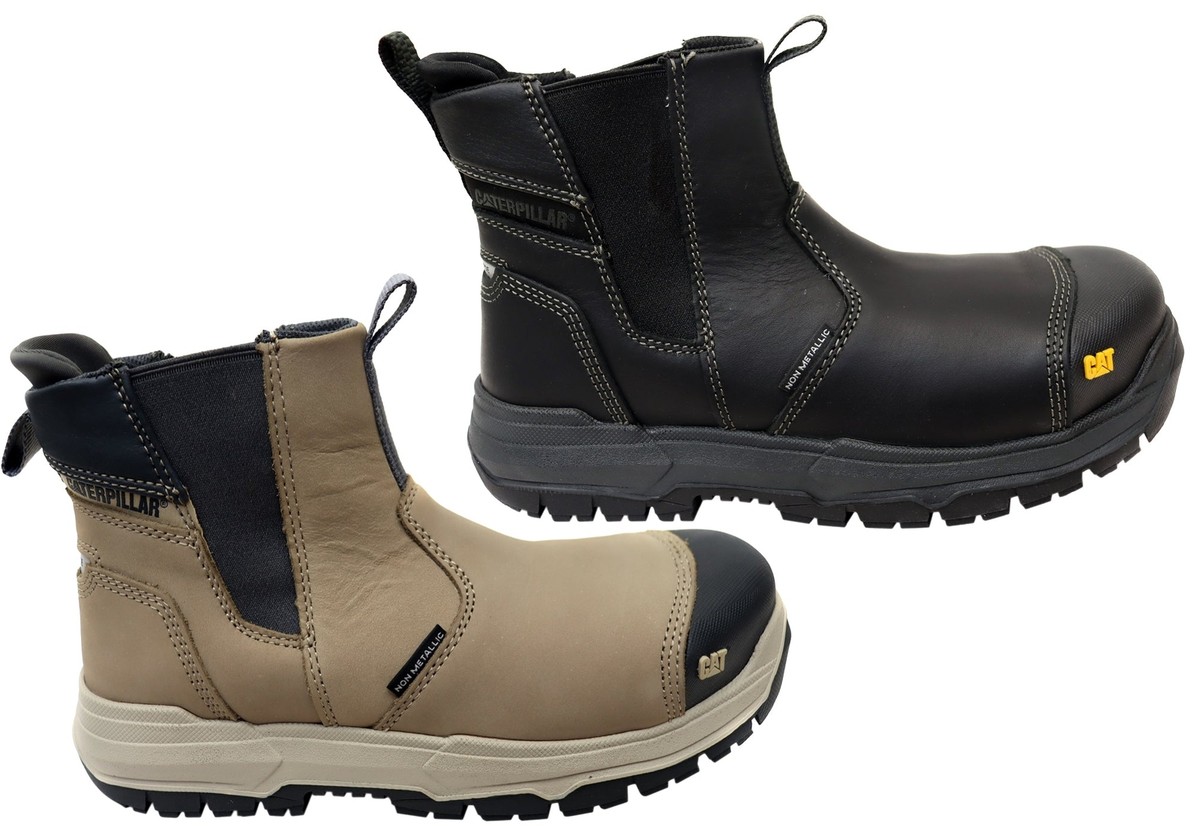 Propane Cat Black Steel Toe Boots Caterpillar Cat Propane Mens