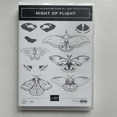 Stampin  Up! NIGHT OF FLIGHT Host Set Moths