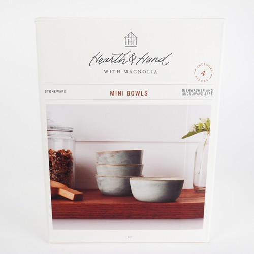 Blue Stoneware Reactive Exposed Rim Mini Dessert Bowl Set of 4 - Hearth & Hand - Picture 9 of 10