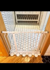 Balancefrom Easy Walk-Thru Safety Gate for Doorways and Stairways with Auto-Clos