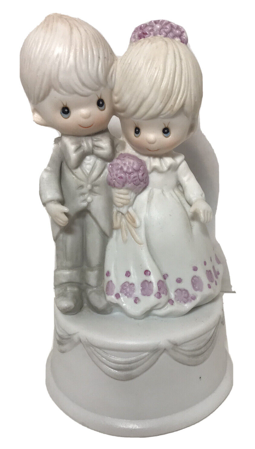 Precious Moments Bride & Groom Figure Cake Topper Wedding Anniversary Love