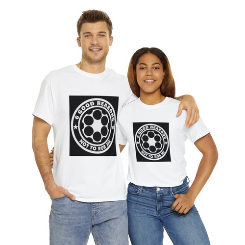 6 buenas razones para no robarme 2a enmienda 2a camiseta unisex camiseta de algodón pesado - Imagen 23 de 49