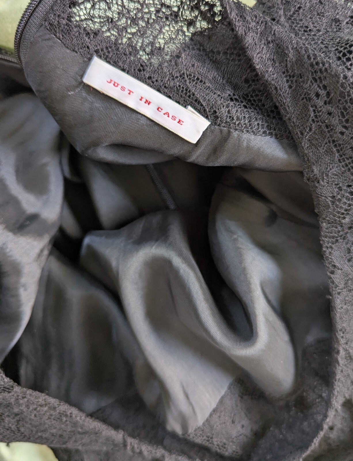 JUST IN CASE Niche European brand from Belgium Size XS Black Lace Goth