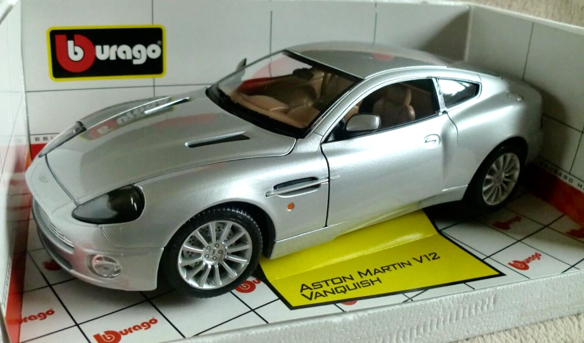 2005 Aston Martin V12 Vanquish 1:18-Scale Diecast Car With A Sparkling Toro Mica Red Paint Finish