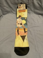 NEW Walt Disney Parks Star Wars Luke Skywalker Tatooine Socks for Adults
