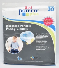 Kalencom 2 in 1 Potette Plus Disposable Portable Potty Liners / 30 Liners