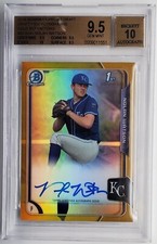 2015 Bowman Chrome Gold Ref Nolan Watson Autograph RC 07/50 BGS 9.5 w/ 10 Auto