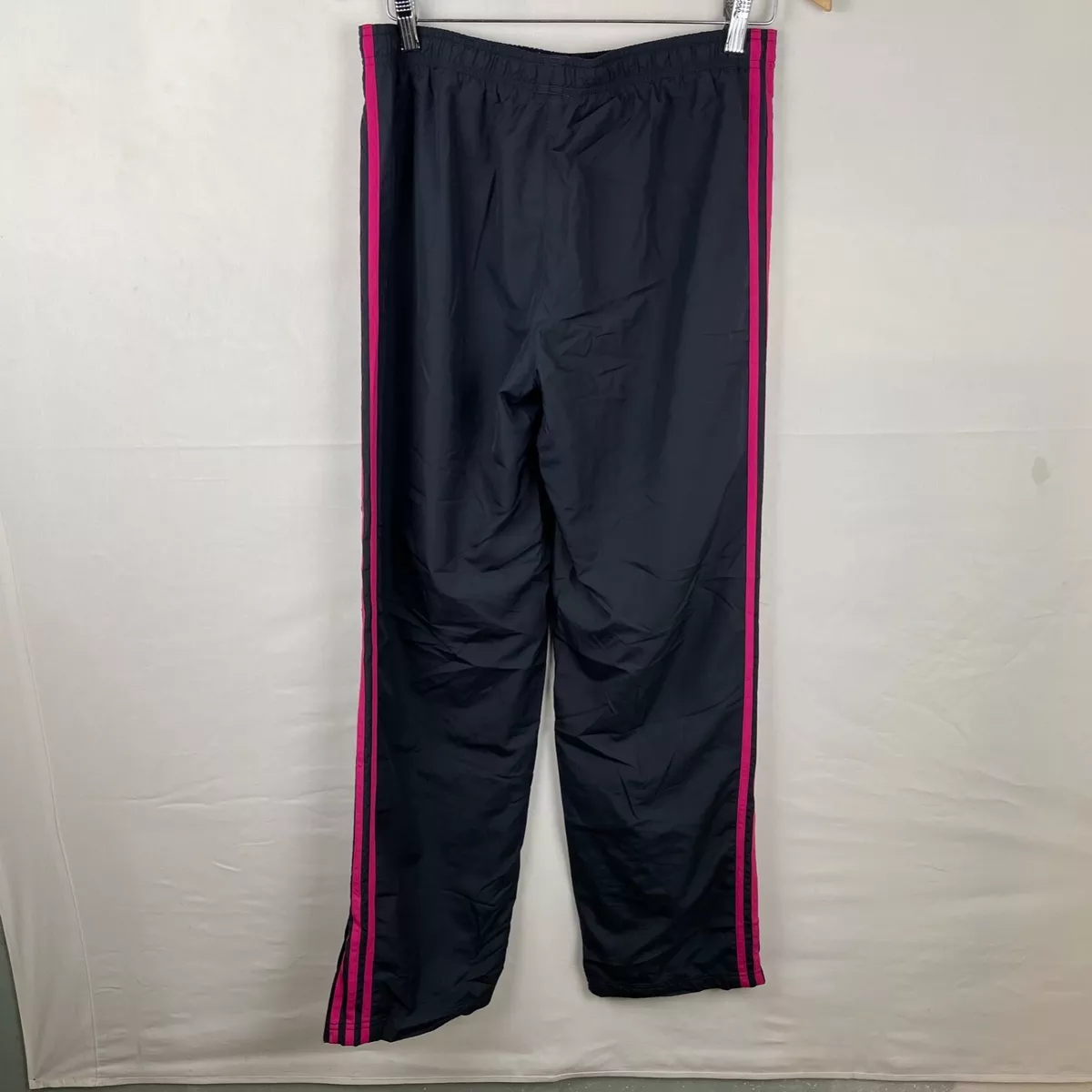 Adidas 3 stripe online pink track pants