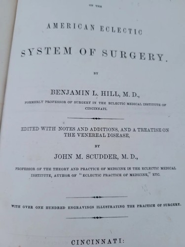 Antique 1866 Eclectic Surgeries RARE Over 100 Engravings Medical Book MD Surgeon - Picture 10 of 23