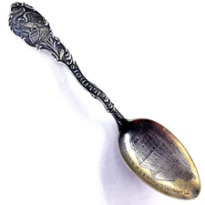 SHEPARD Sterling Silver 5.5" MARSHALL FIELD & CO CHICAGO ILLINOIS Souvenir Spoon