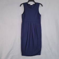 LaClef Women's Casual Dress Sleeveless Bodycon Navy Blue Size S