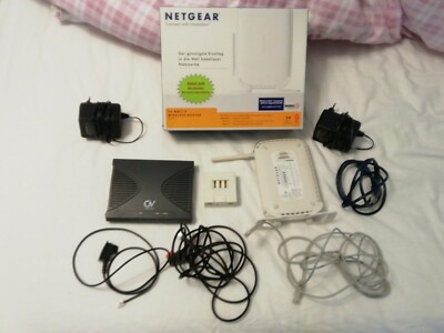 Netgear Wireless Router WGR614 mit Modem CAV ADLS2 ready, inkl. Kabeln, etc.