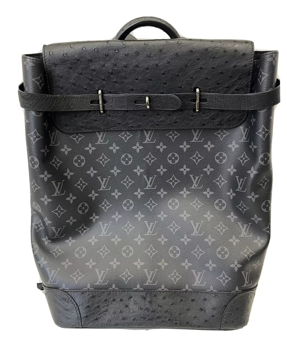 100% AUTHENTIC LOUIS VUITTON STEAMER OSTRICH CANVUS COLLECTOR BACKPACK