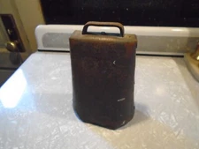 Cow  Ox Bell  7”  Rustic Antique Original Primitive Farm Patina Rusty Loud
