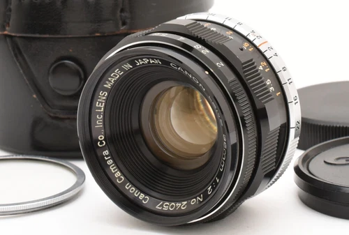 [MINT w/Case] Canon 35mm f/2 Wide Angle Lens L LTM L39 Leica Screw Mount JAPAN