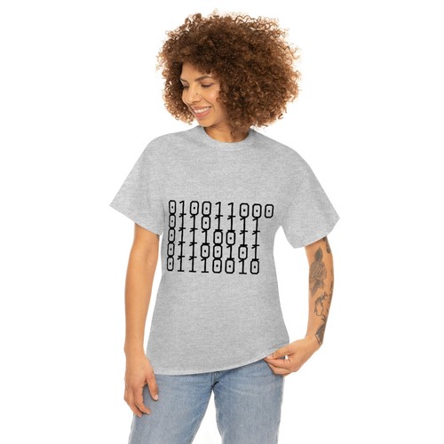 Unisex Heavy Cotton Tee Binary for LOSER and Loser on back of shirt - Bild 22 von 145