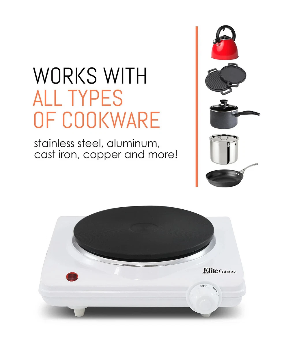 New Elite Cuisine Single Cast Electric Burner Hot Plate L0826 | eBay