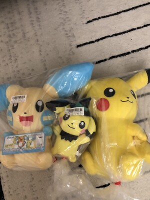Pokemon Plush bundle, brand new! pikachu, pichu, minun! | eBay