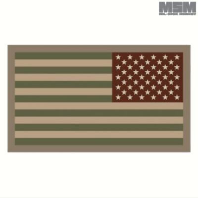  Mil-spec Monkey Taktischer Patch mit Klettverschluss US Flag Reversed 