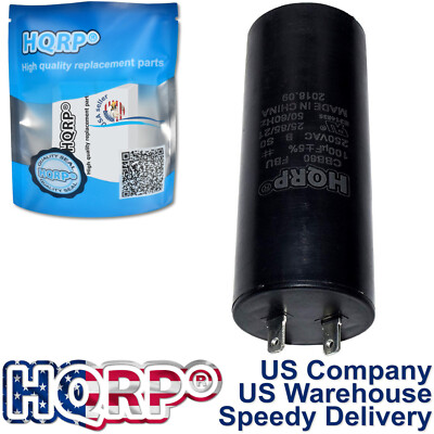 HQRP 100uf 250VAC CBB60 Run Capacitor for Campbell Hausfeld
