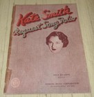 Kate Smith Request Song Folio - Song Book Sheet Music Folio (1939) #2