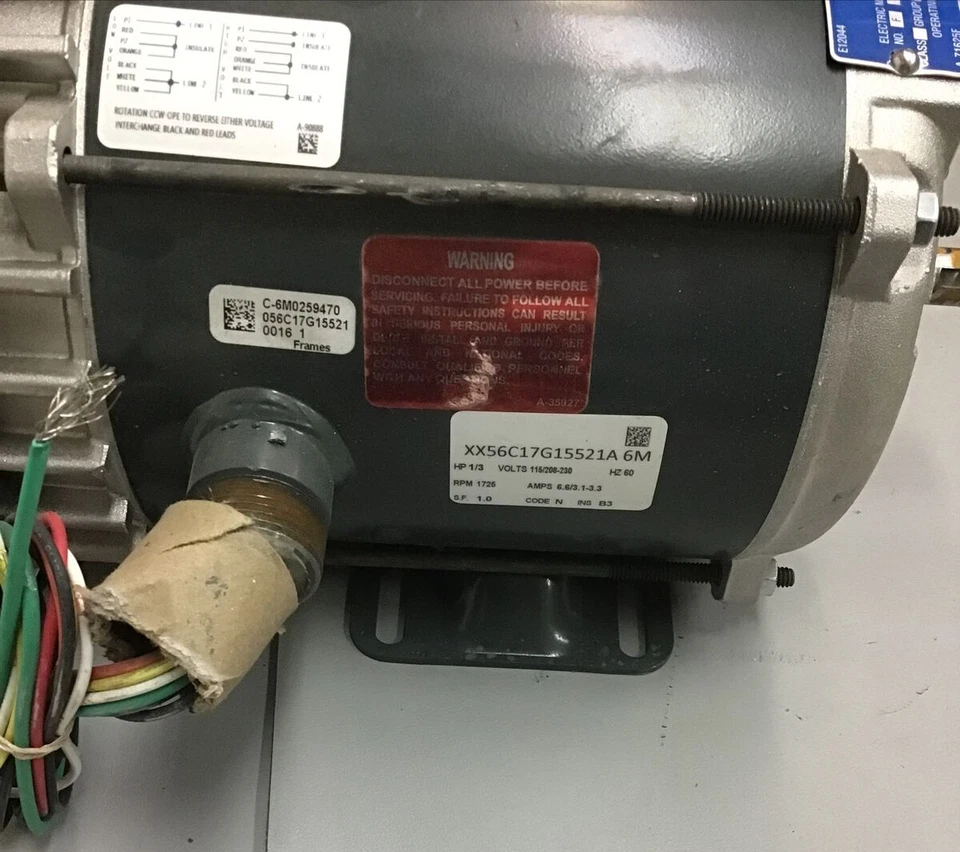 Marathon Hazardous Location Motor,  056C17G15521, 1/3HP, 1-Ph, 1725RPM (F8) - Image 2 of 4
