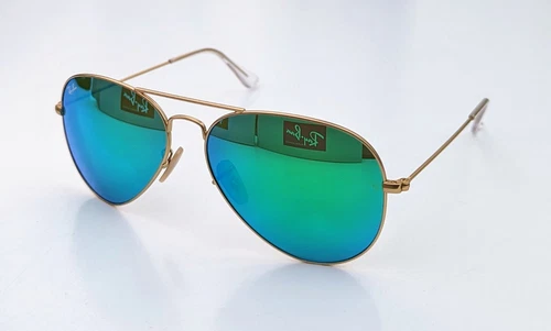 Ray-Ban Aviator Sunglasses RB3025 112/69 58mm Iconic Orange Mirror Gold Frame - Picture 17 of 23