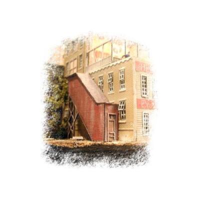 Bar Mills Models 0305 N Scale Covered Stairwell Two Pack Kit