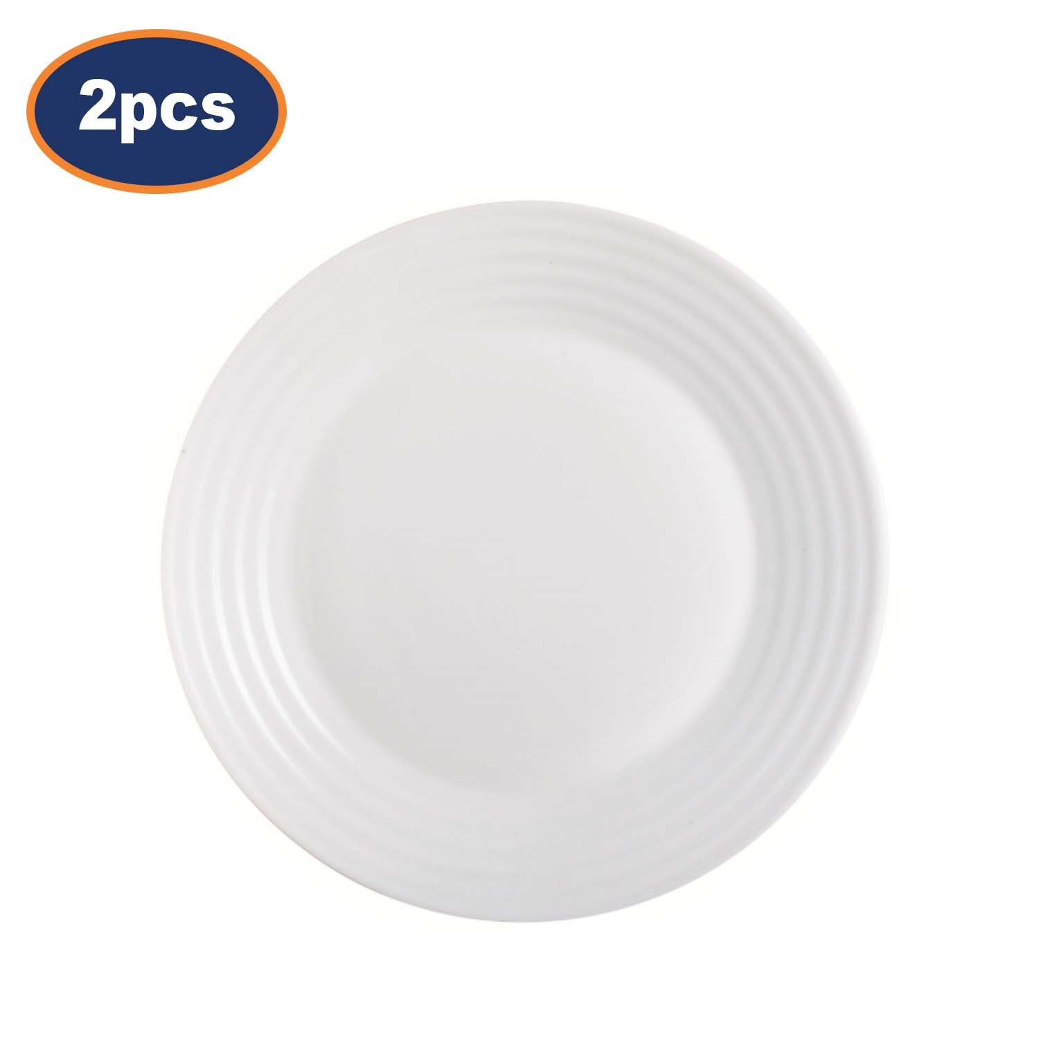 Dessert Plate Luminarc Harena White Opal Glass 19cm Salad Side Dish Crockery 2pc