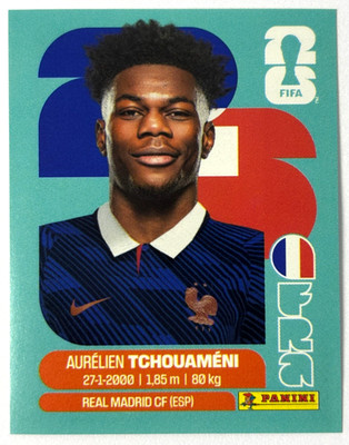 2026 FIFA WC USA Panini Sticker #657 FRA 9 AURELIEN TCHOUAMENI Brazil Edition