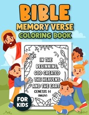 Bible Memory Verse Coloring Book for Kids: Short and Easy Scriptures for Boys an