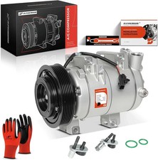A-Premium Air Conditioner AC Compressor with Clutch w/One Plug Compatible with