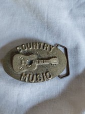 1978 Country Music Solid Brass Belt Buckle