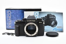Almost Unused Contax Aria 35mm SLR Film Camera w/ D-9 Data Back From JAPAN