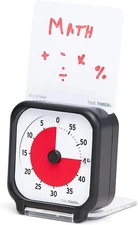 Time Timer 3 inch Visual Timer — 60 Minute Kids Desk Countdown Clock with Dry 