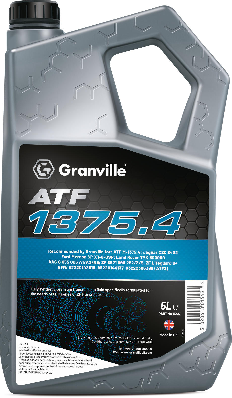 Granville ATF 1375.4 Fully Synthetic Transmission Fluid 5L Litre - 1545
