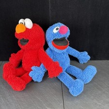 Kohl's Cares Sesame Street Lot of 2 Grover Elmo 14" Plush Stuffed Toy 2023