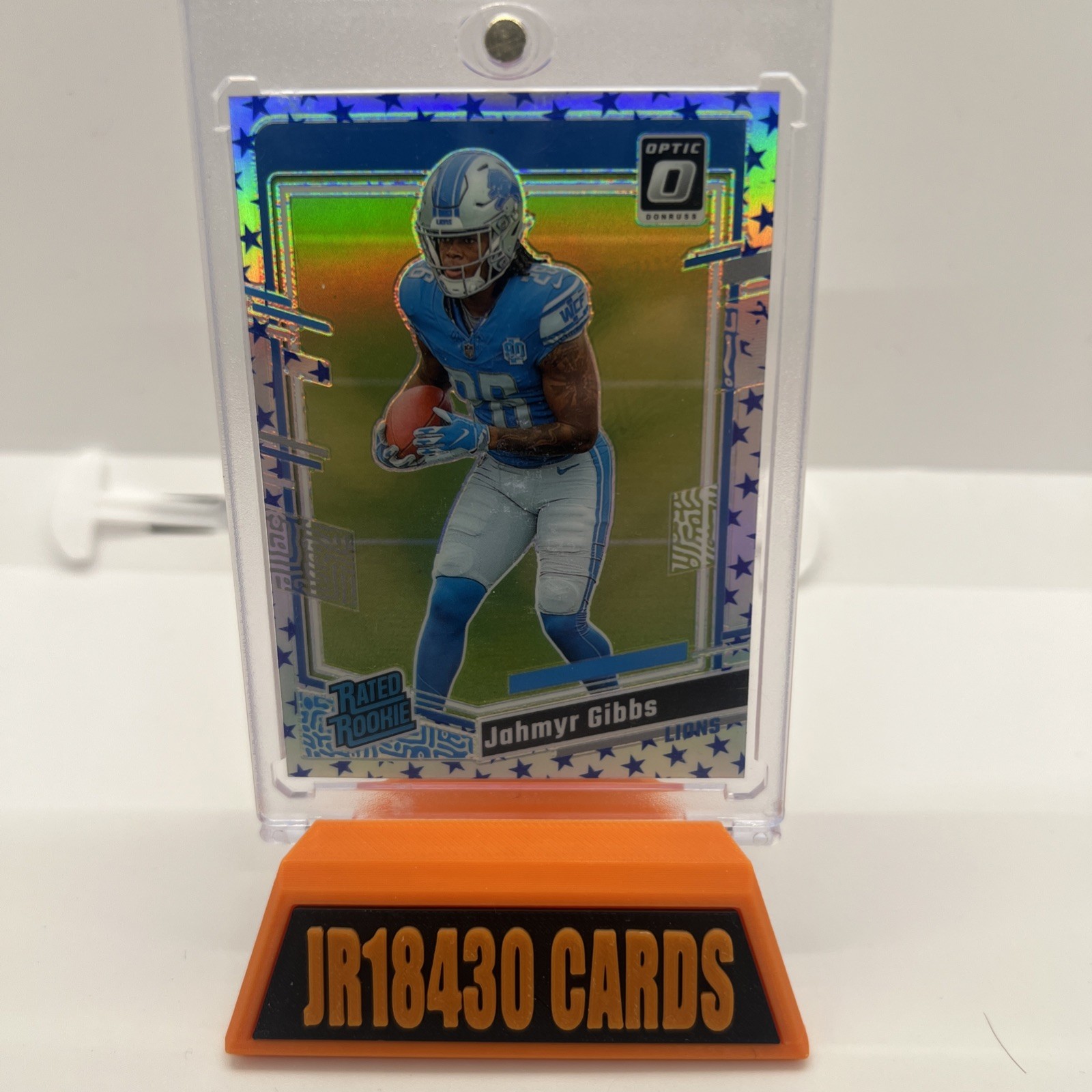 2023 Panini Donruss Optic - Rated Rookie Jahmyr Gibbs #236 Stars Prizm (RC)