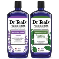 Dr Teal's Foaming Bath with Pure Epsom Salt, Lavender  Eucalyptus, 34 fl oz ...