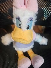 Disneyland Walt Disney World Daisy Duck Plush 9 Inches Pink Bow