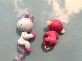 Fingerlings 7 Baby Monkey & 2 unicorn lot different WowWee used