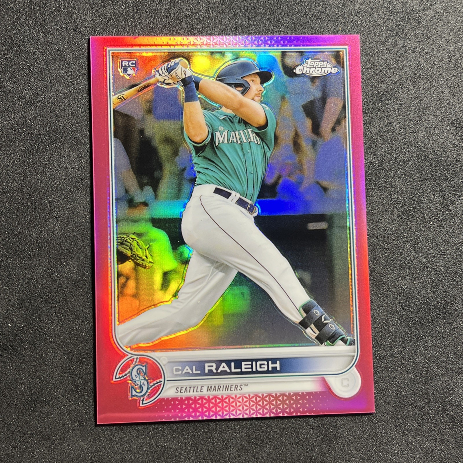 CAL RALEIGH Rookie Pink Refractor 122/399 2022 Topps Chrome Baseball #149