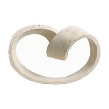 M&ouml;bius Loop Sculpture Textured Twisted Loop Sculpture Minimalist for Living