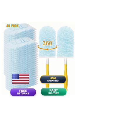 Hayego 40 Count Duster Refills For Swiffe Duster360 Heavy Duty Duster Refills