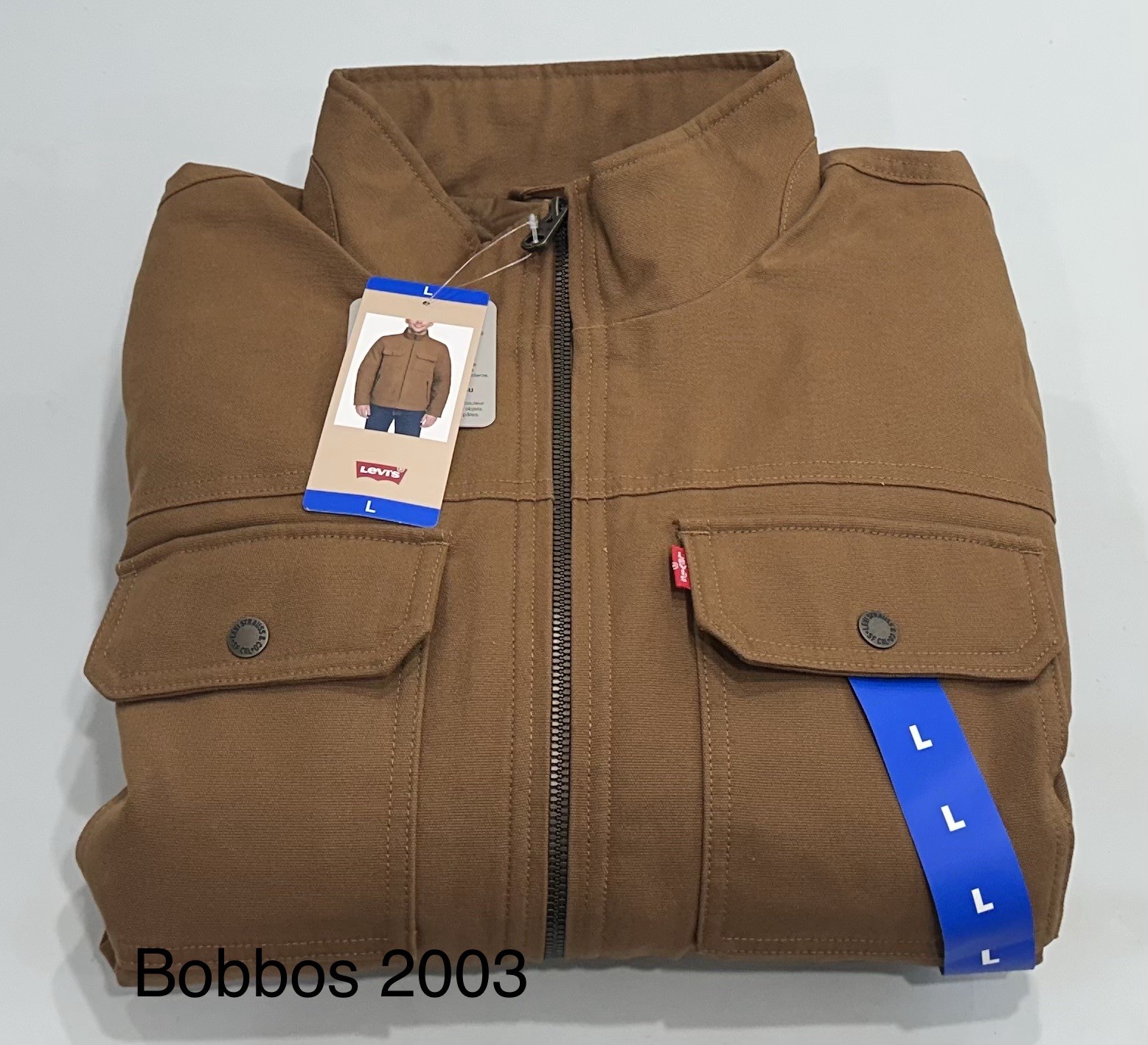 Levi's Men's Full Zip Jacket, Brown, Size L
