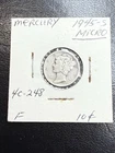 1945 Micro S Mercury Dime Fine
