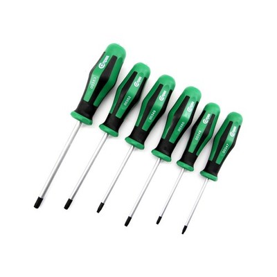 Mpass Torx Schraubendreher Set 6-tlg T10 T40 Innen-Torx 2K Griff 00355