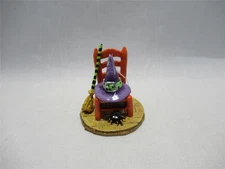 Wee Forest Folk Witchy's Hip Hat & Broom Halloween Accessory Retired in WFF Box