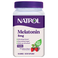 NEW Natrol Melatonin 5mg Sleep Aid Gummies - Strawberry - 180 Gummies