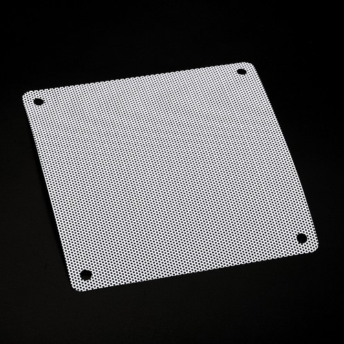 120mm Fan Dust Filter with Screw, 5 Pack PVC Dustproof Mesh Cover Guard, White - Afbeelding 4 van 6